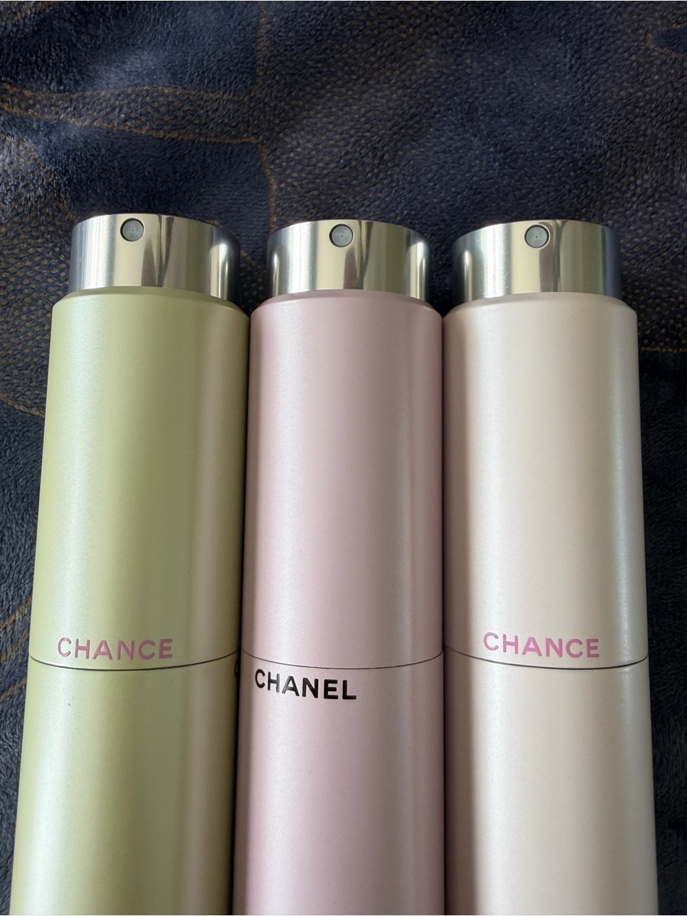 100% GuranteedAuthentic CHANEL Chance Trio Rollerballs — Pink, Pearl, Mint Green - Picture 4 of 15
